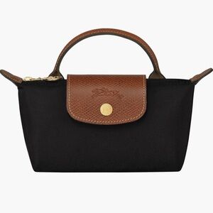 Longchamp Le Pliage Cosmetics Case Black